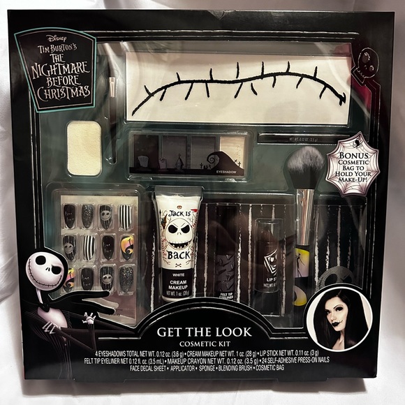 Disney’s Tim Burtons Nightmare Before Christmas Jack 37Pcs Make Up Set Brand New - Picture 1 of 11